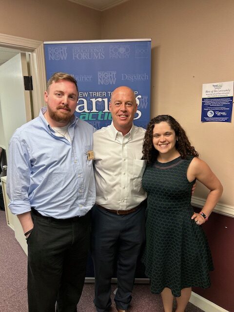 Executive Director Charley Smith, Steven Anderson, the Township's Community Partnership Coordinator, and Gail Schitzer-Eisenberg, the Township Supervisor, attended the annual New Trier Township providers luncheon